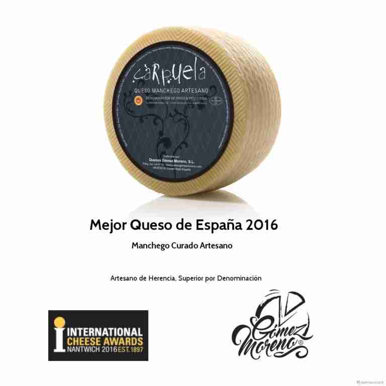 Herencia (Ciudad Real) tiene el mejor Queso de España 2016, el queso Carpuela